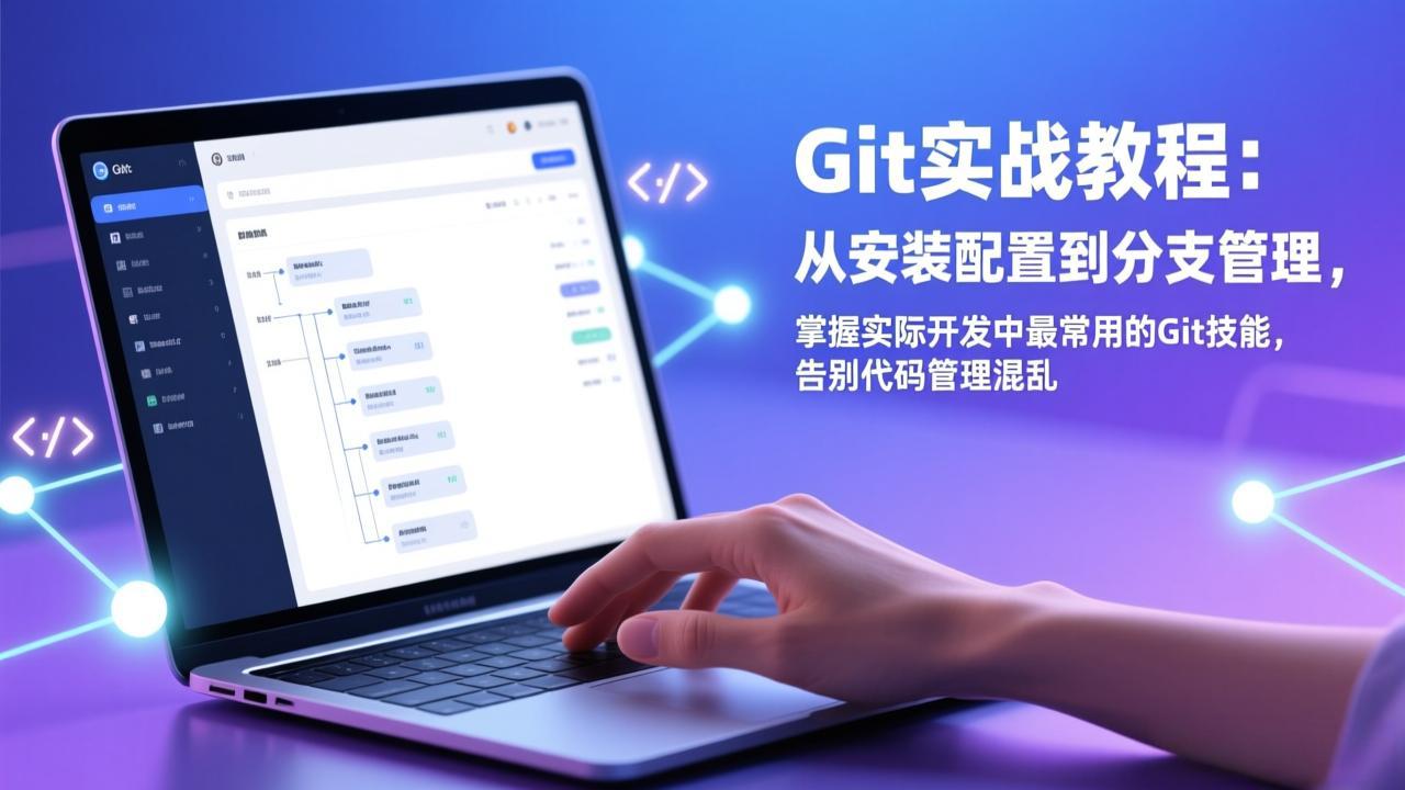 Git实战教程：从安装配置到分支管理，掌握实际开发中最常用的Git技能，告别代码管理混乱