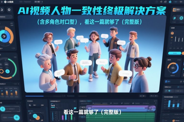 AI视频人物一致性终极解决方案(含多角色对口型)，看这一篇就够了(完整版)