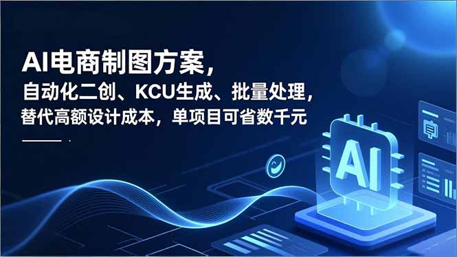 AI电商制图方案,自动化二创、SKU生成、批量处理,替代高额设计成本,单项目可省数千元