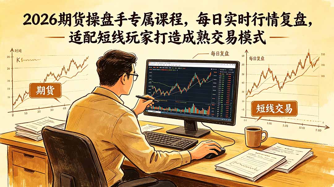 2026期货操盘手专属课程-更新6月,每日实时行情复盘,适配短线玩家打造成熟交易模式