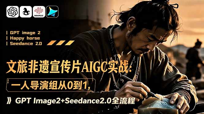 文旅非遗宣传片AIGC实战:一人导演组从0到1,GPT Image2+Seedance2.0全流程