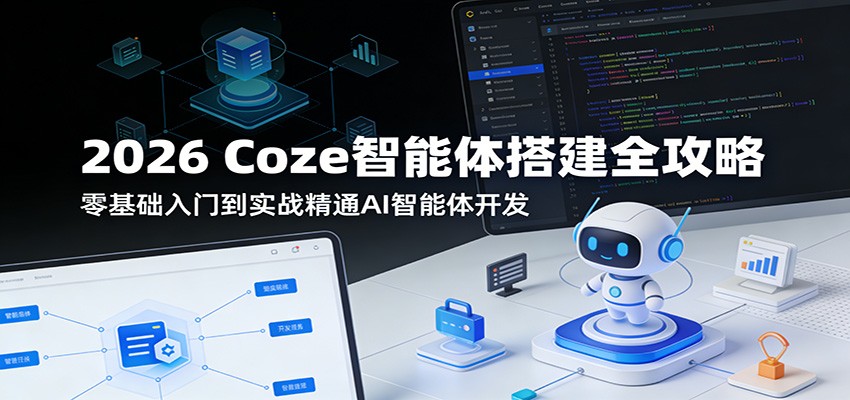 2026 Coze智能体搭建全攻略：零基础入门到实战精通AI智能体开发