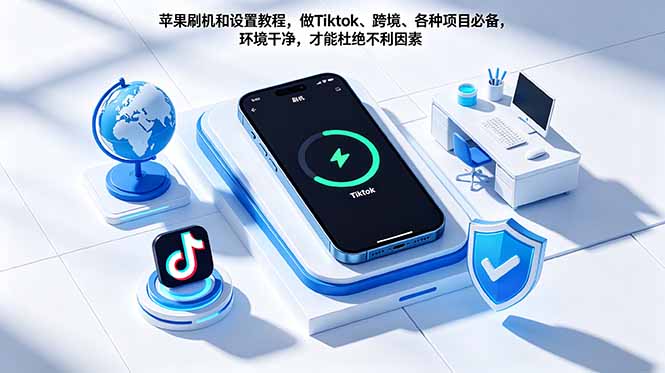 苹果刷机和设置教程,做Tiktok、跨境、各种项目必备,环境干净,才能杜绝不利因素