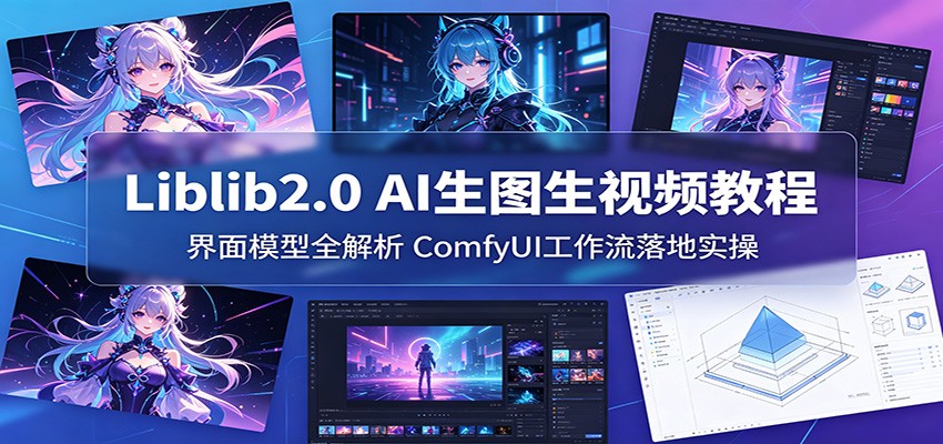 Liblib2.0 AI生图生视频教程:界面模型全解析,ComfyUI工作流落地实操